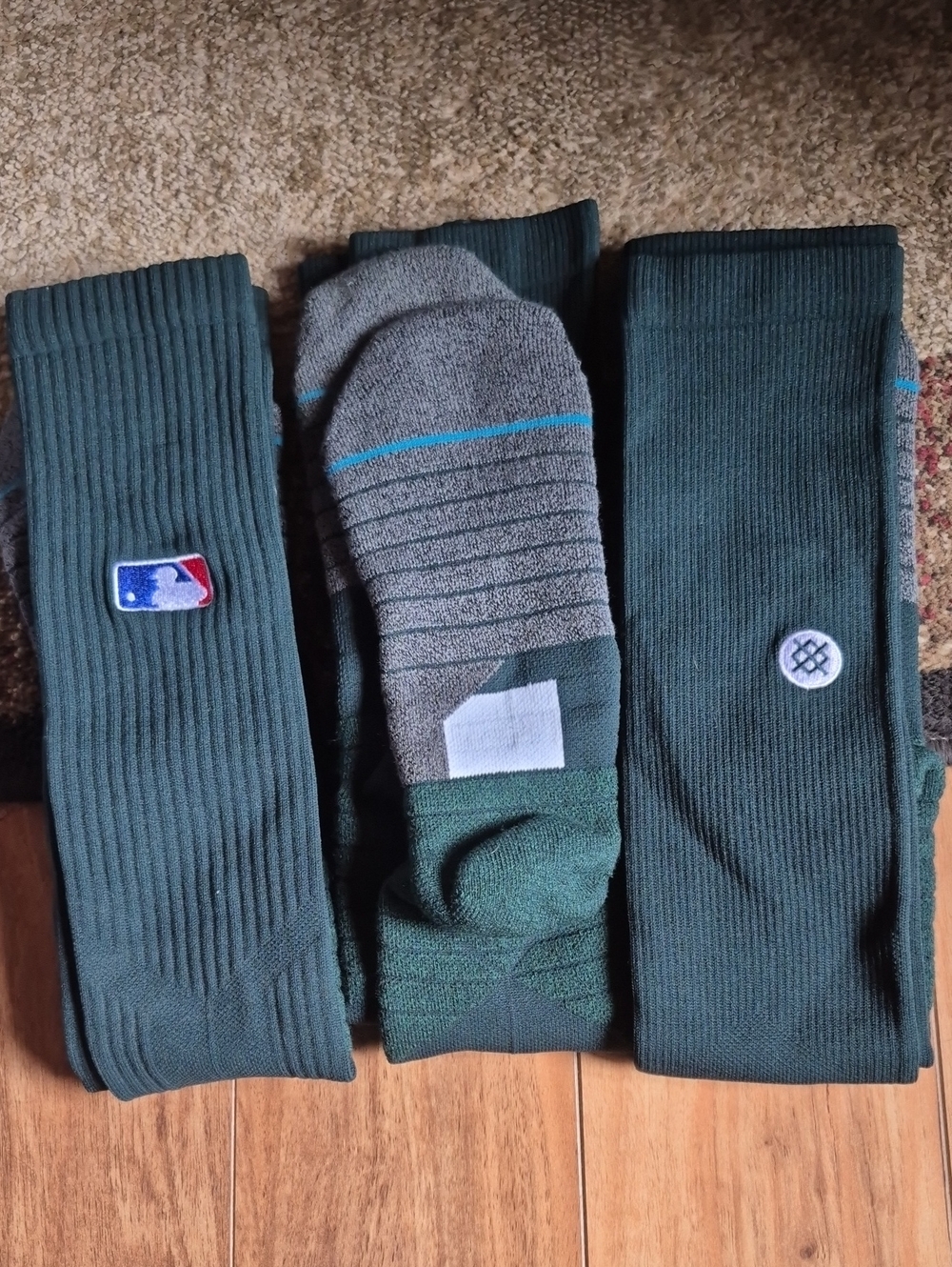 Lrg Dark Green Athletic Crew Socks Pack